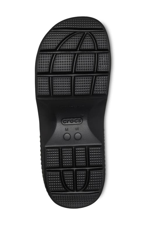 Crocs Stomp Slide Sandals In Black