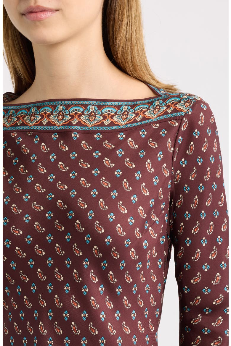 Davina Long Sleeve Silk Maxidress, Alternate, color, DEAUVILLE PAISLEY