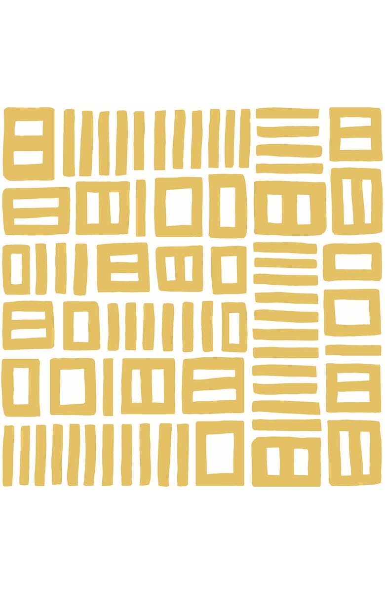 Wallpops Yellow Traverse Peel and Stick Wallpaper, Main, color, Yellow
