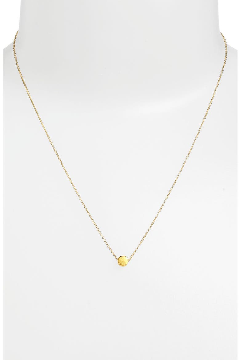 'Reminder - The Circle' Pendant Necklace, Alternate, color, CIRCLE- GOLD DIPPED