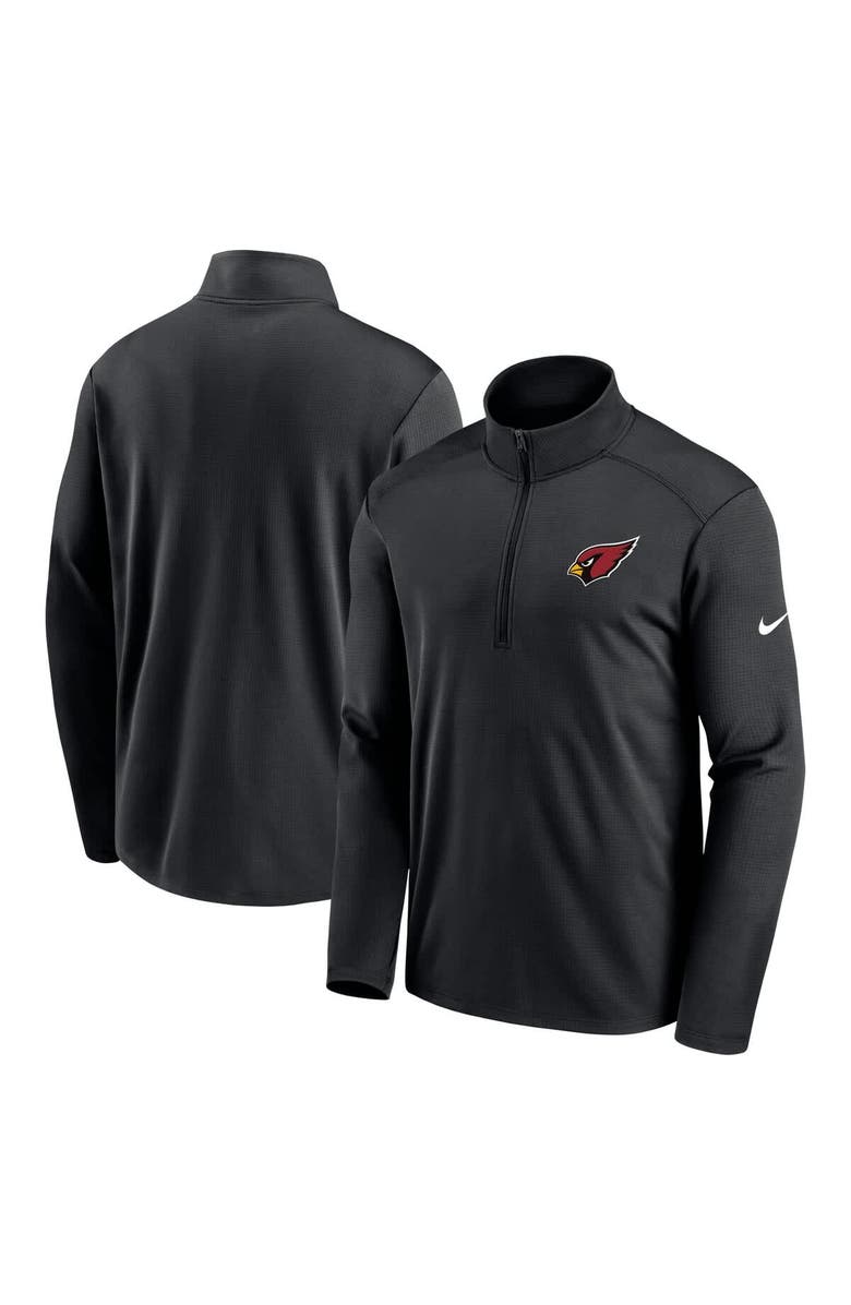 Nike Men's Nike Black Arizona Cardinals Pacer Half-Zip Pullover, Alternate, color, Black