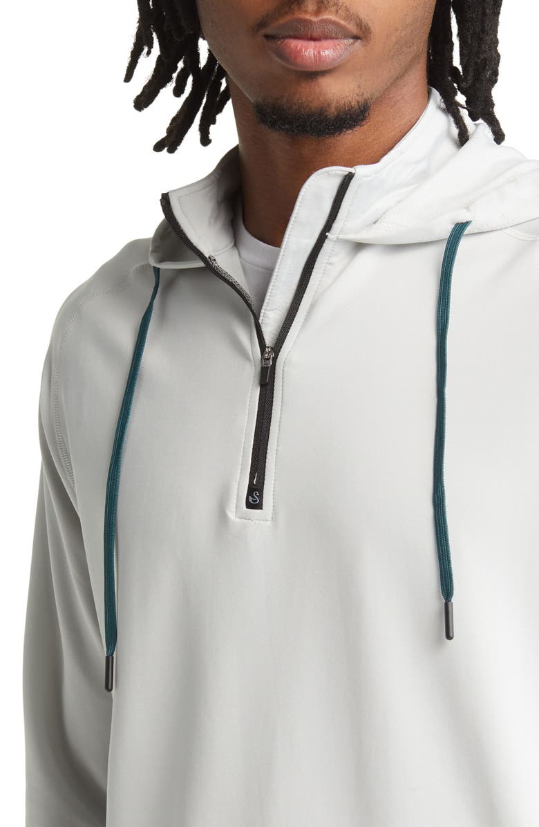 Swannies Vandyke Half Zip Hoodie, Alternate, color, Glacier-Jasper
