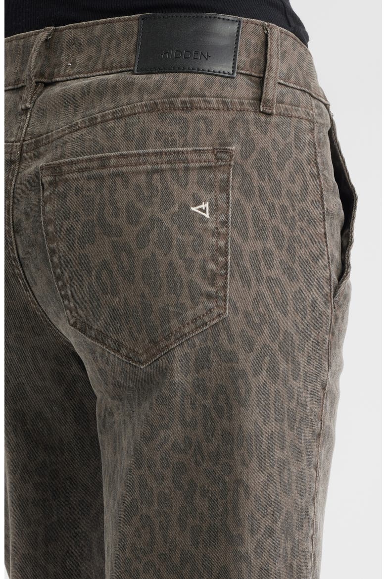 Low Waist Flare Leg Jeans, Alternate, color, BROWN