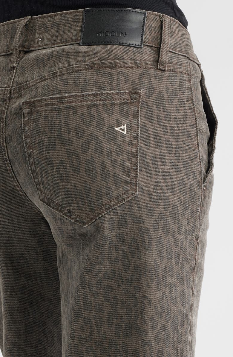 HIDDEN JEANS Low Waist Flare Leg Jeans, Alternate, color, Brown