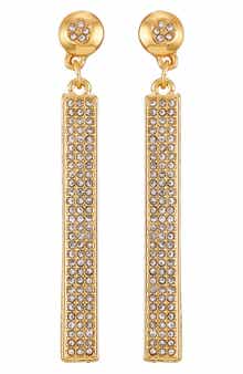 Vince Camuto Pavé Crystal Linear Drop Earrings