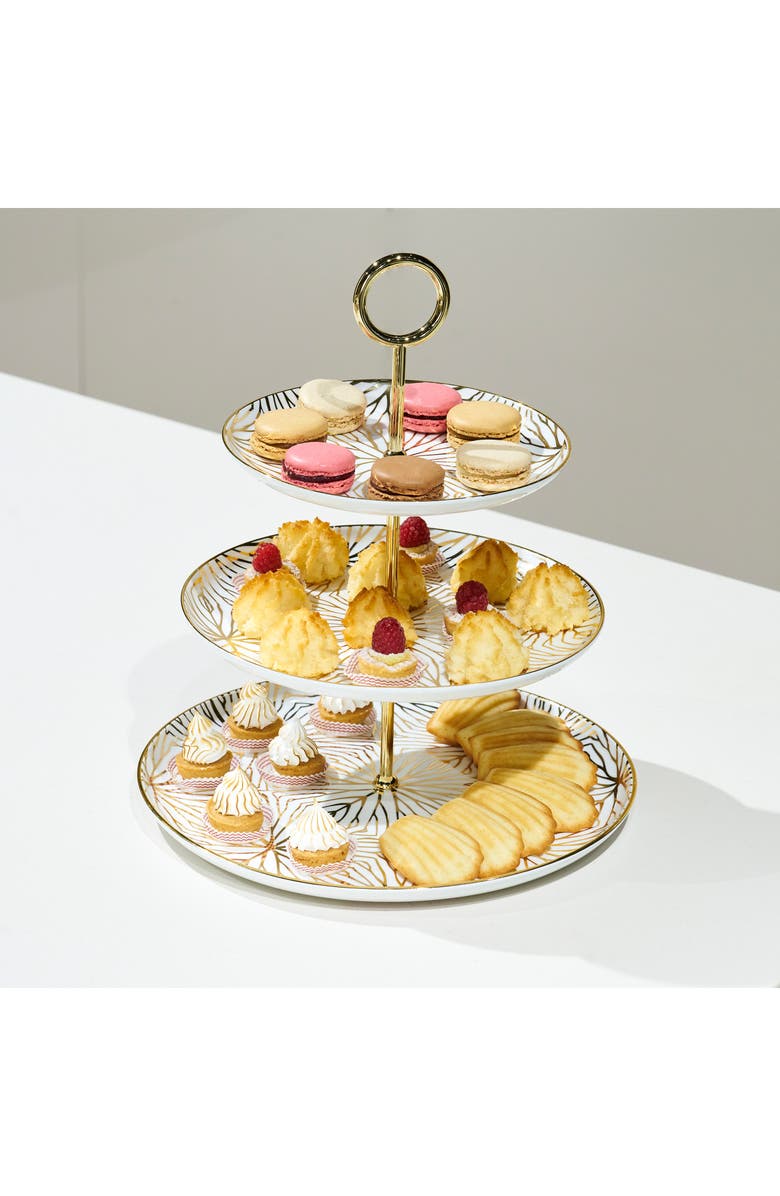 ANNA New York Talianna Lily Pad 3-Tiered Server, Alternate, color, 