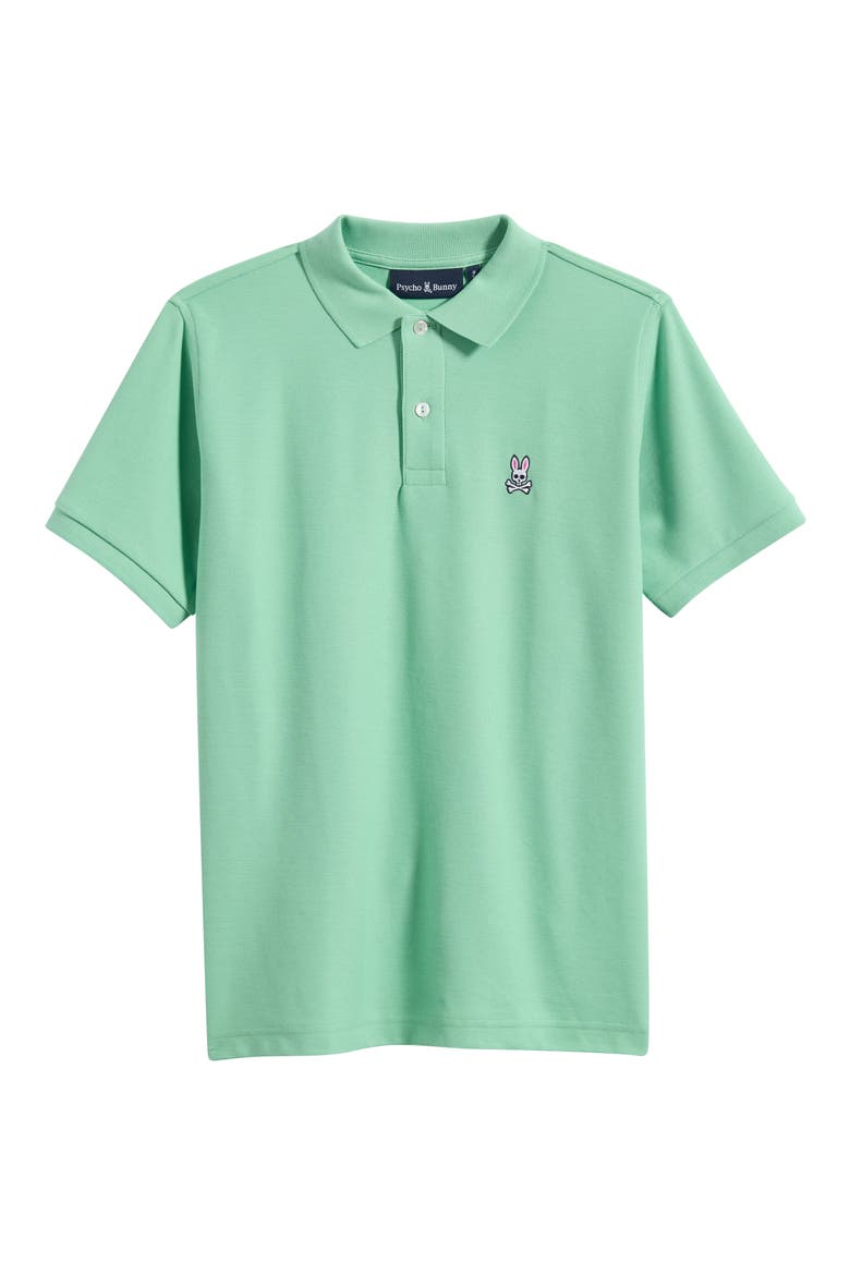 Kids' Classic Piqué Polo, Main, color, LIGHT GRASS GREEN