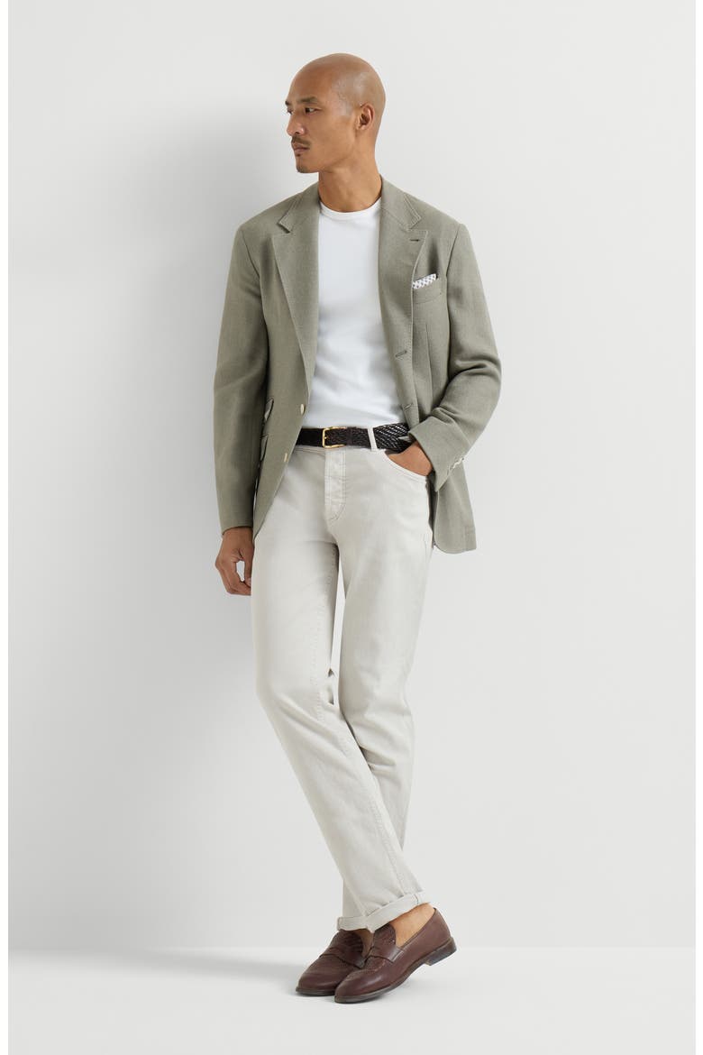 Lightweight denim trousers, Alternate, color, Yuta
