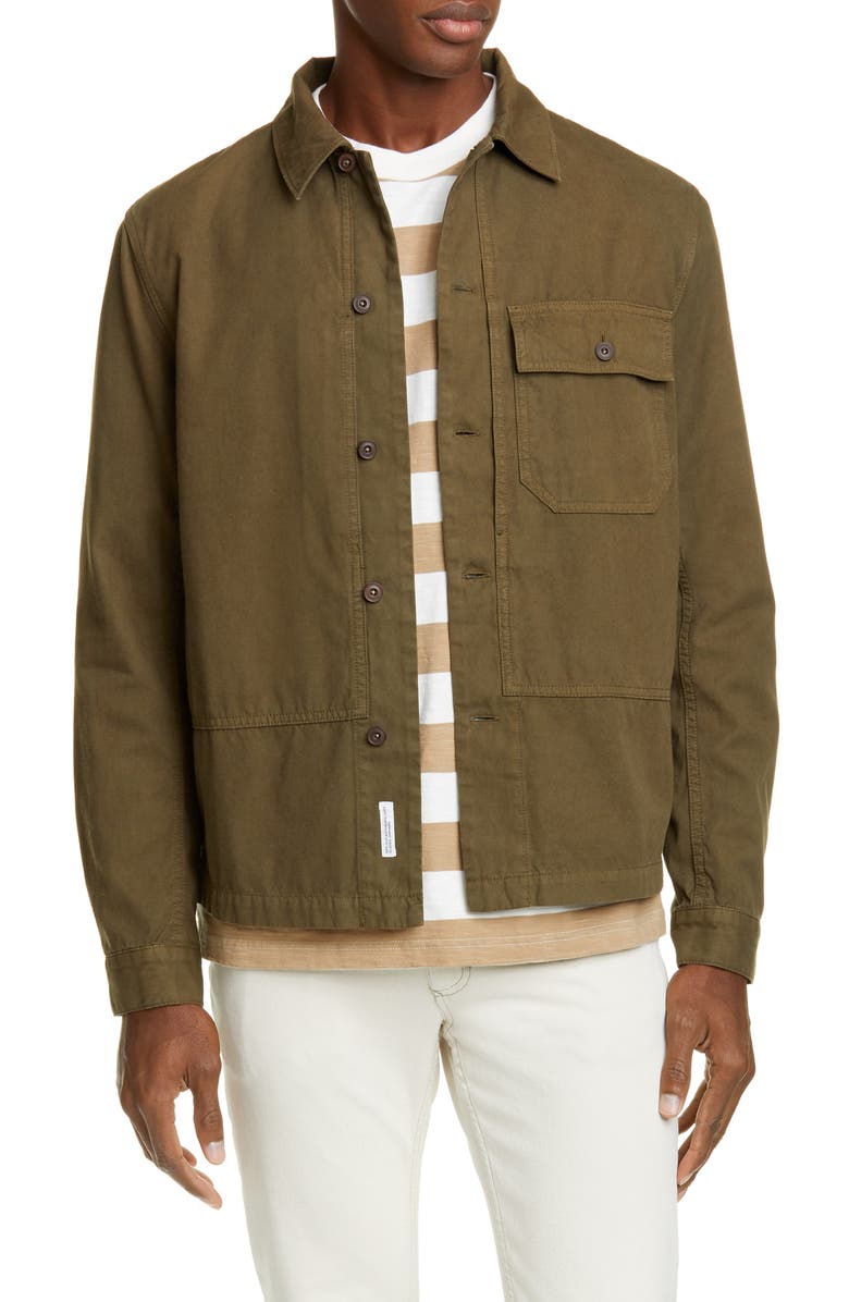 Closed Button-Up Army Shirt, Main, color, 