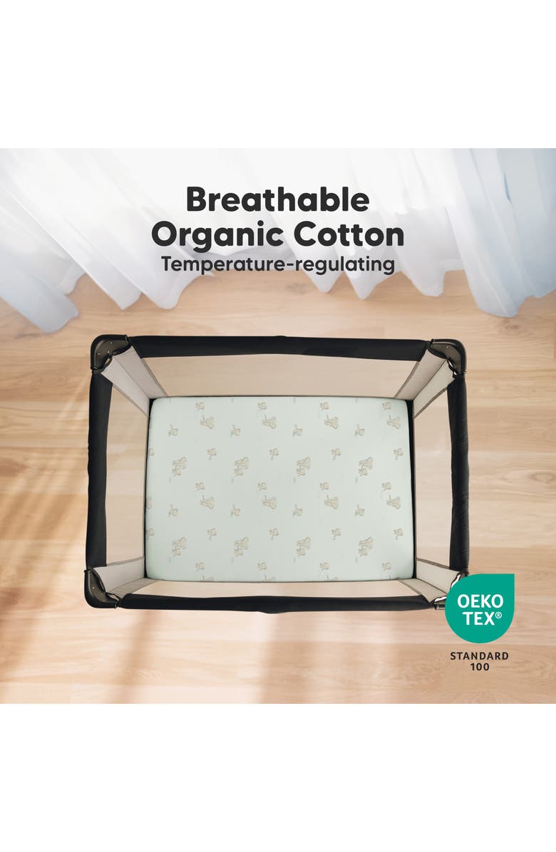 KeaBabies Soothe Fitted Mini Crib Sheet, Alternate, color, Elly