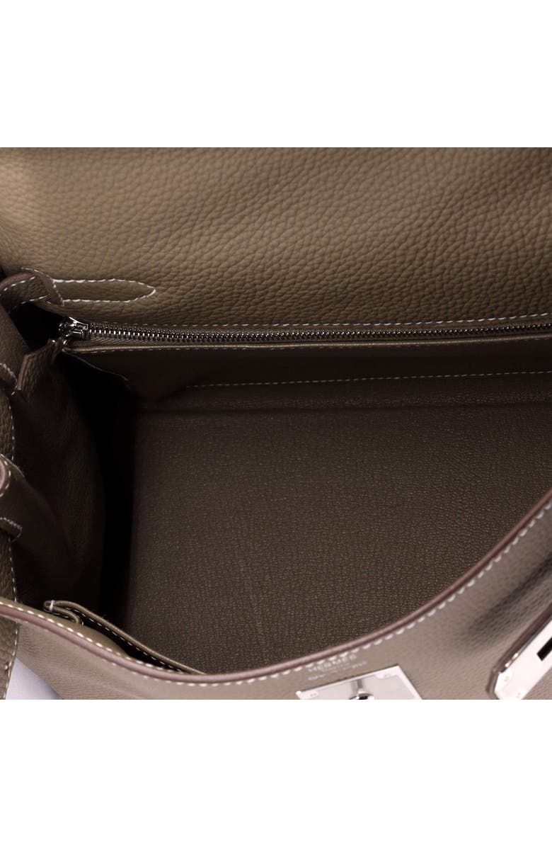 Pre-Owned Hermes Kelly Handbag Grey Togo with Palladium Hardware 28, Alternate, color,