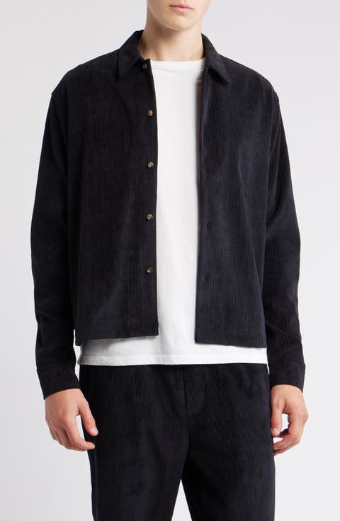 Roger Rib Button-Up Shirt Jacket