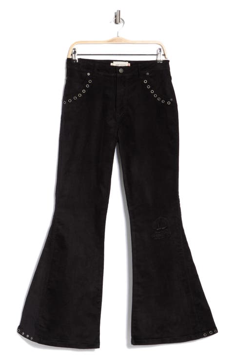 Brushed Bell Bottom Jeans