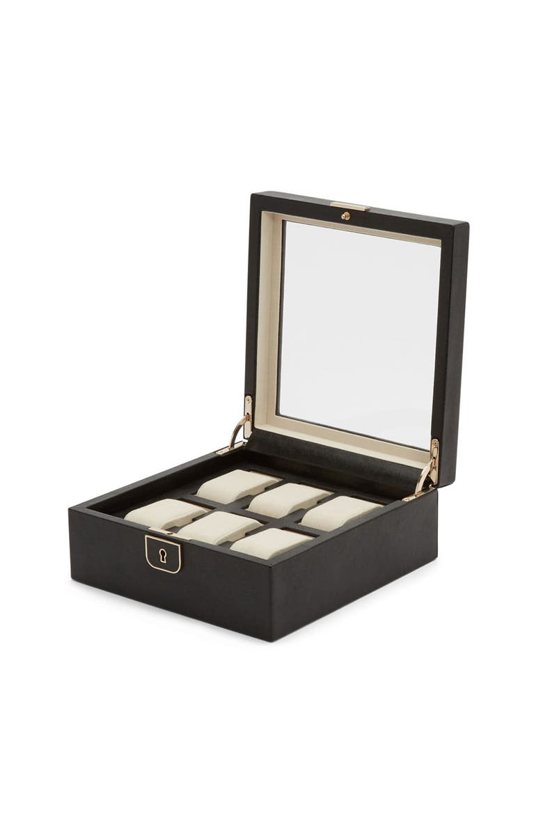 WOLF Palermo 6 PC Watch Box, Alternate, color, Black Anthracite