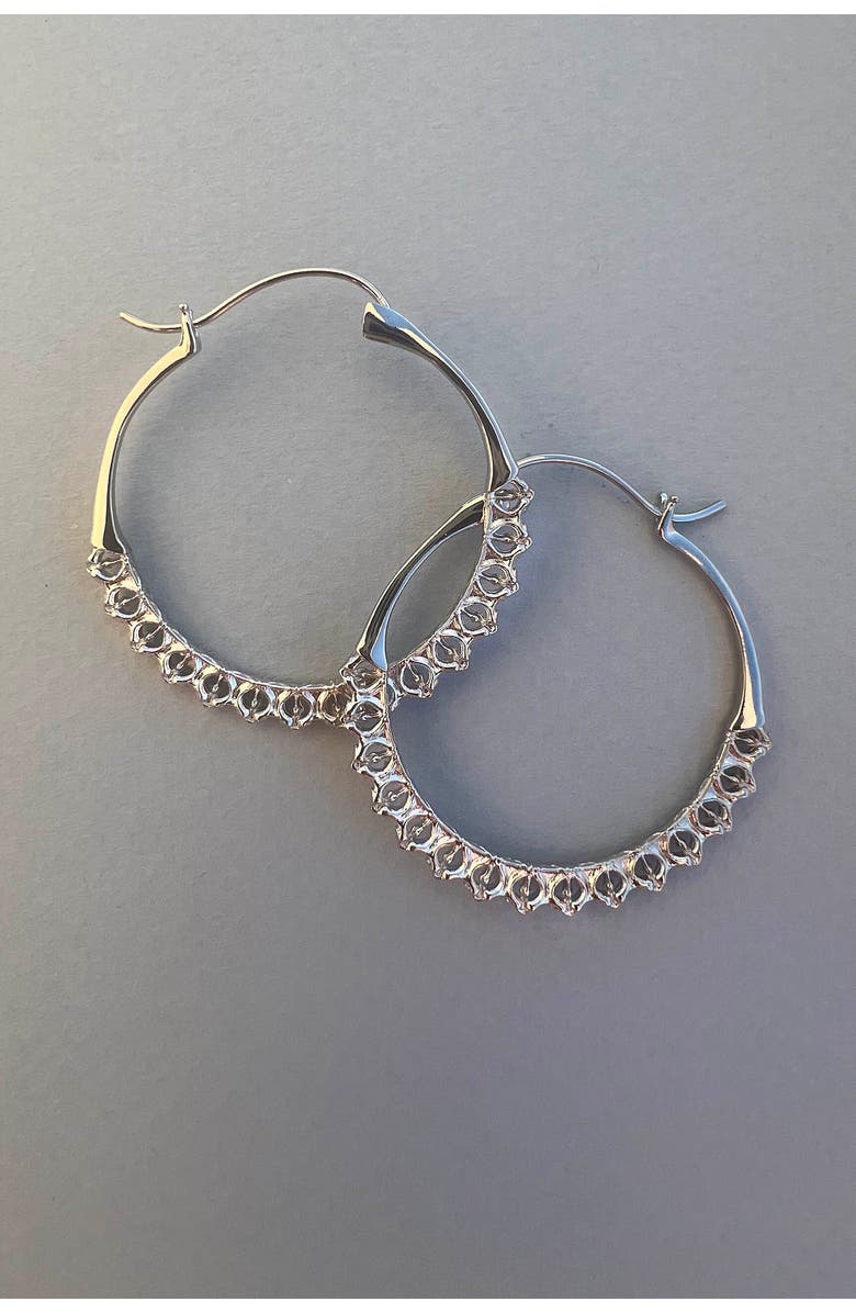 Astor & Orion Calla Hoops, Alternate, color, Silver
