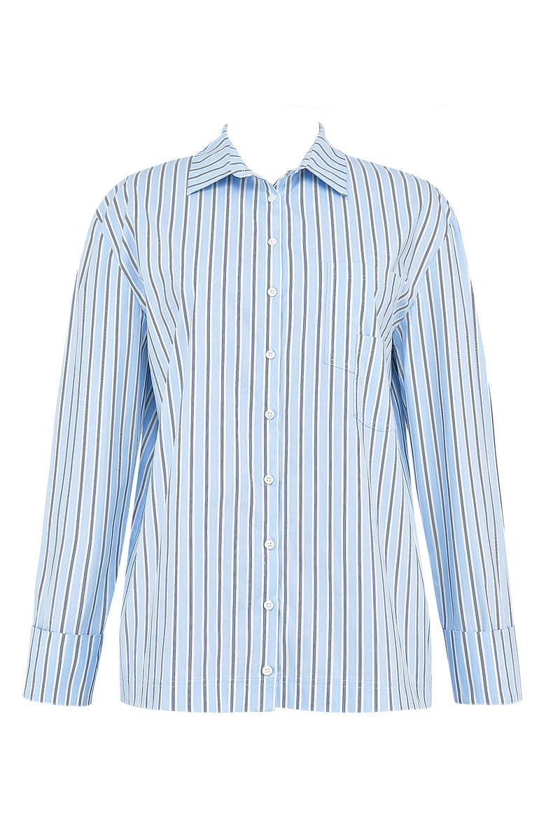 Mistress Rocks Stripe Boxy Button-Up Shirt, Alternate, color,
