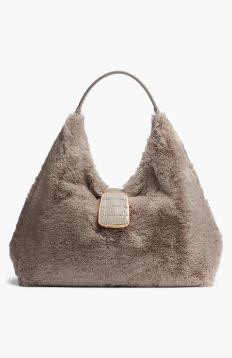 Percale Faux Fur Sm Shoulder