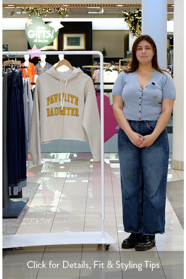 The Cropped Collegiate Cotton Blend Hoodie video