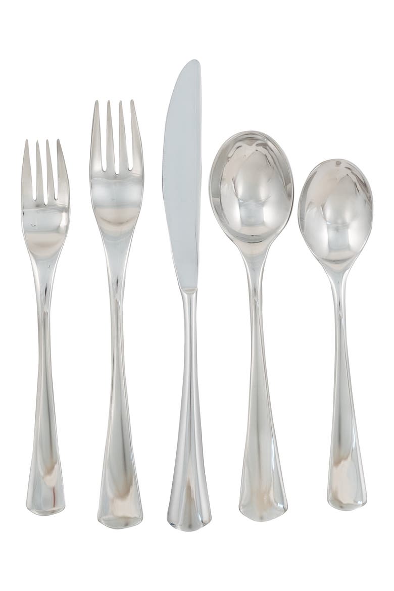 Flatware Mariko 44-Piece Flatware Set, Alternate, color, SILVER