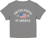 Lost Gods Junior's United States of America 1776 Flag Short Sleeve Baby T-Shirt