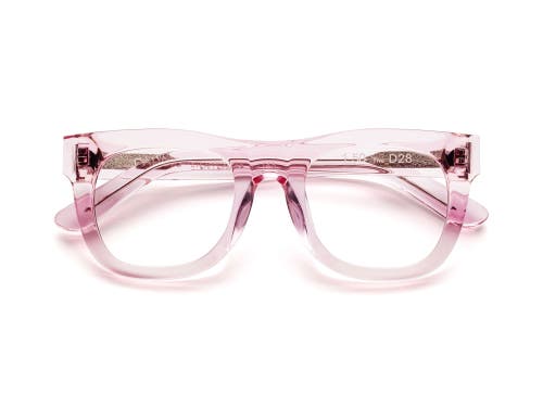 Caddis D28 | Reading Glasses in Polished Clear Pink  product