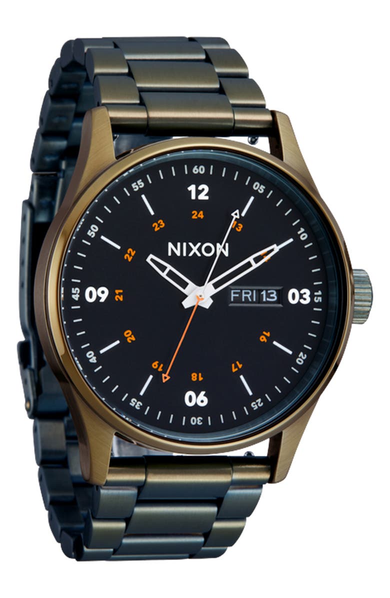 Nixon The Sentry Bracelet Watch, 42mm, Main, color, 