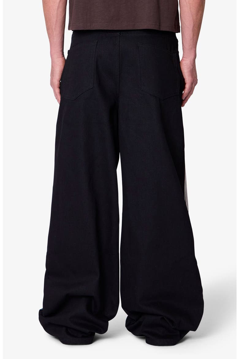 Rave Side Stripe Relaxed Leg Jeans, Alternate, color, BLACK