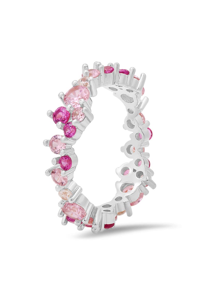 Ombré Ring, Alternate, color, PINK/ SILVER