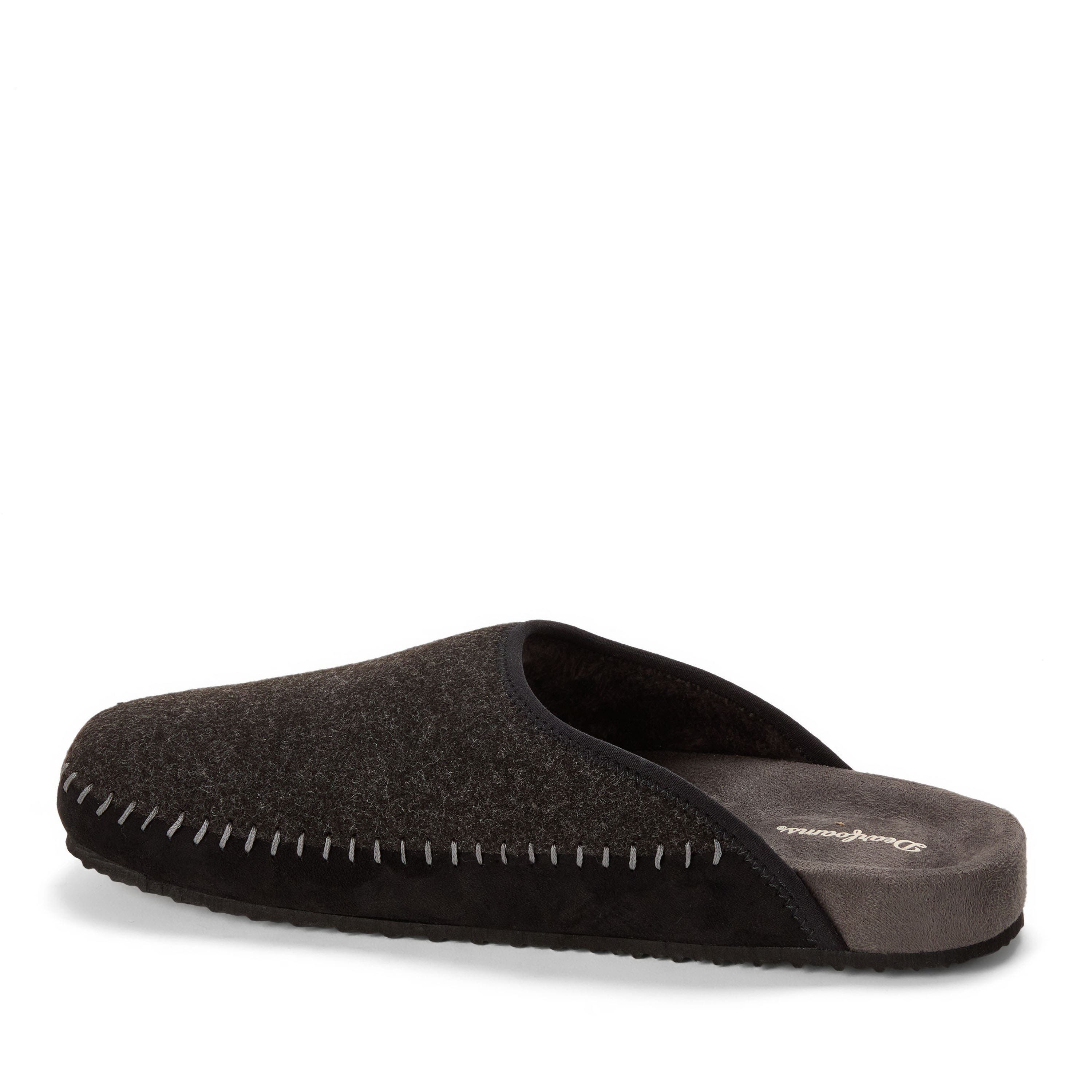 Dearfoams Peterson Scuff Slippers, Alternate, color, Black