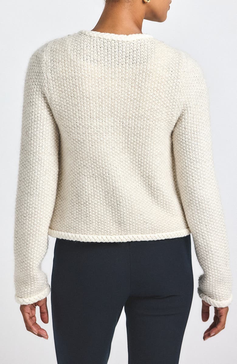Derek Lam 10 Crosby Zara Seed Stitch Cardigan, Alternate, color, 
