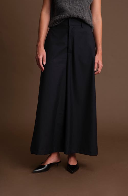 Deluc Martin Pleated Wide Leg Pants In Black