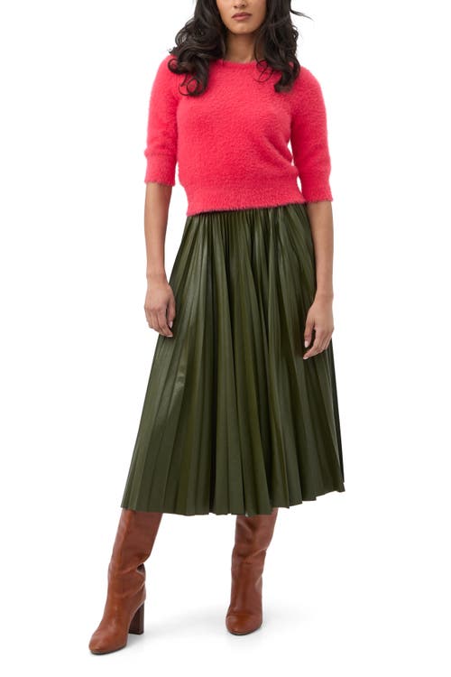 Trina Turk Maliah Fuzzy Elbow Sleeve Sweater In Multi