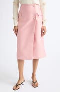 Stine Goya Crepon Pencil Midi Skirt