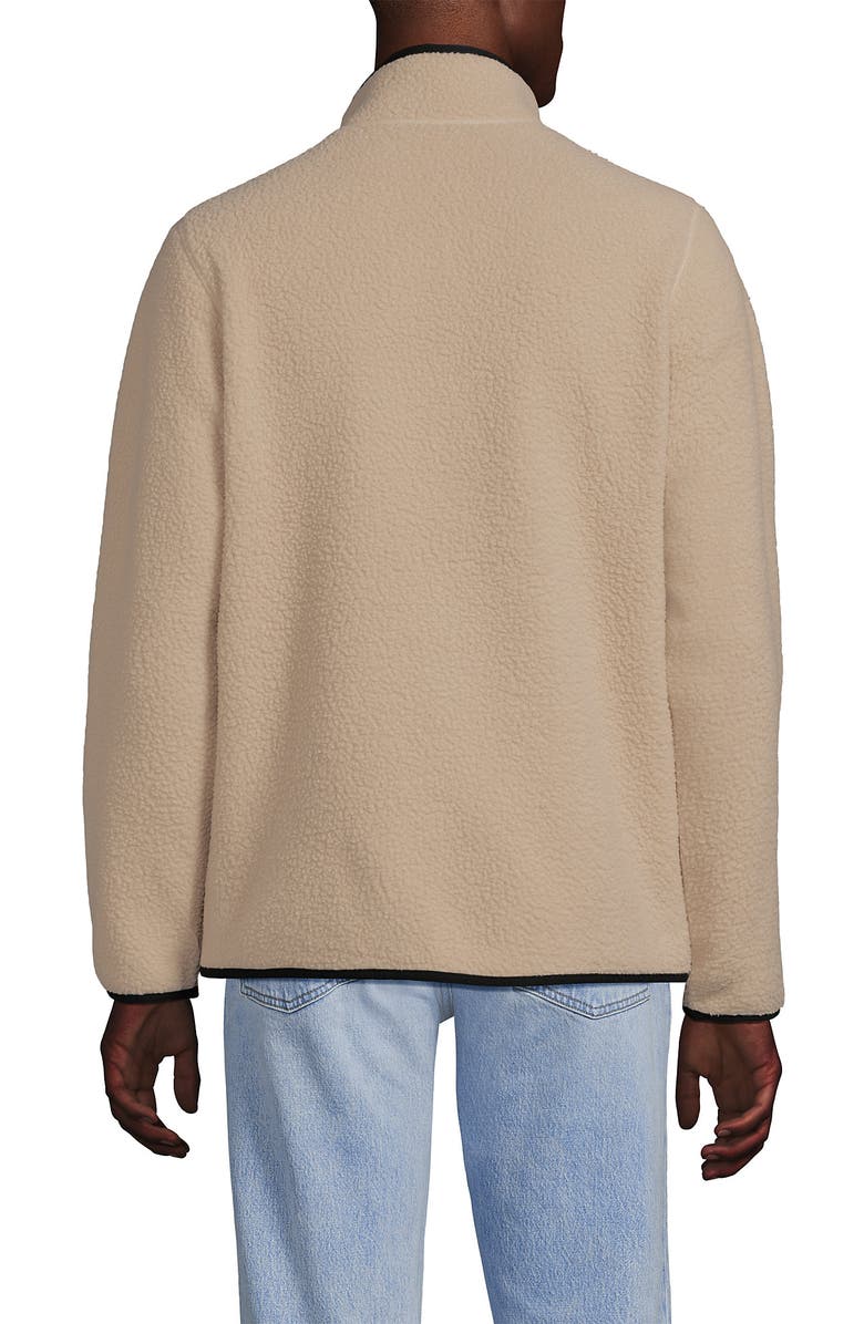 Lands' End Full Zip High Pile Fleece Jacket, Alternate, color, Champagne
