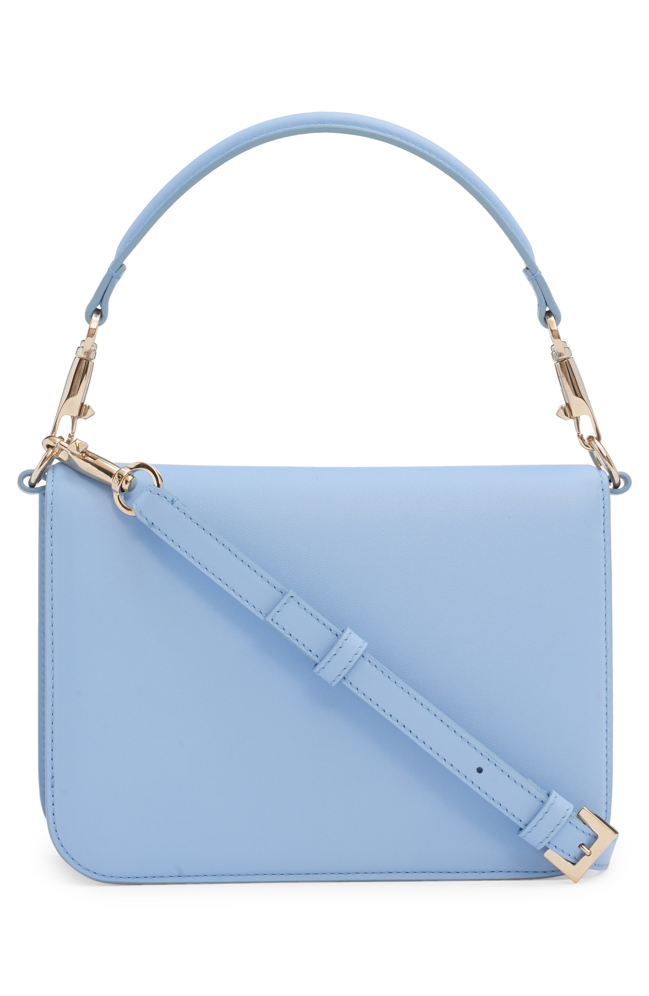 Valentino Garavani Locò Leather Shoulder Bag, Alternate, color, 