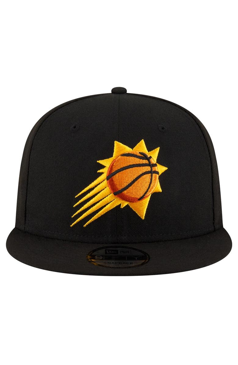 New Era Men's New Era Black Phoenix Suns 9FIFTY Snapback Hat, Alternate, color, 