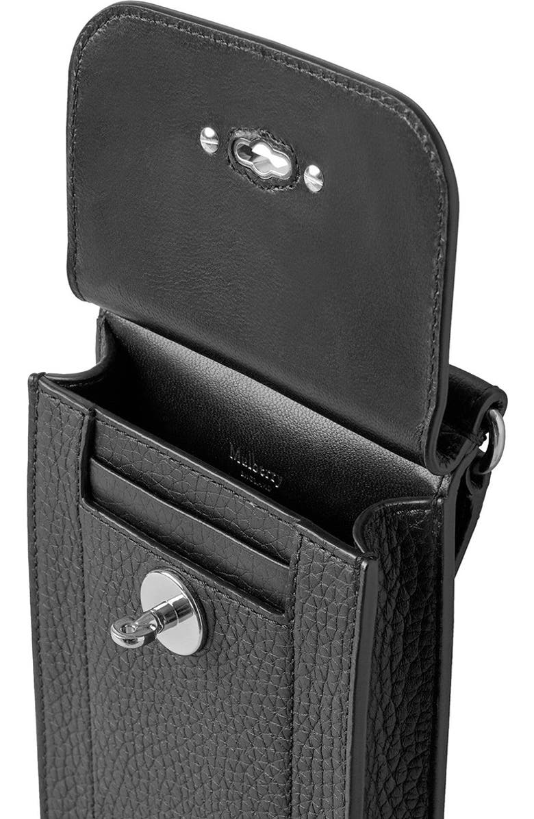 Mulberry Mini Antony Leather Crossbody Bag, Alternate, color, Black