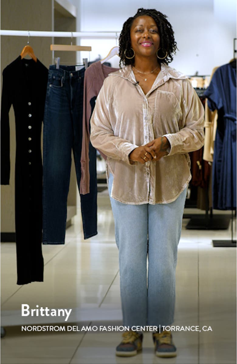 Night Skies Velvet Button-Up Shirt, sales video thumbnail