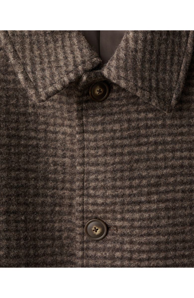 MANGO Microcheck Long Coat, Alternate, color, 