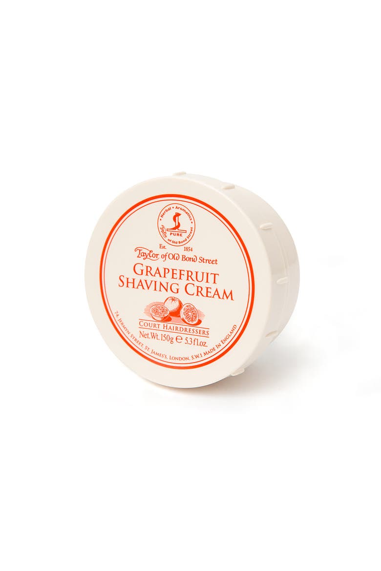 Grapefruit Shaving Cream Bowl, Main, color, White