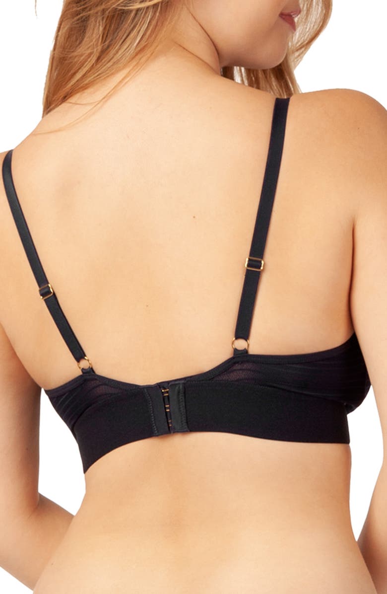 LIVELY The Busty Stripe Mesh Bralette, Alternate, color, 