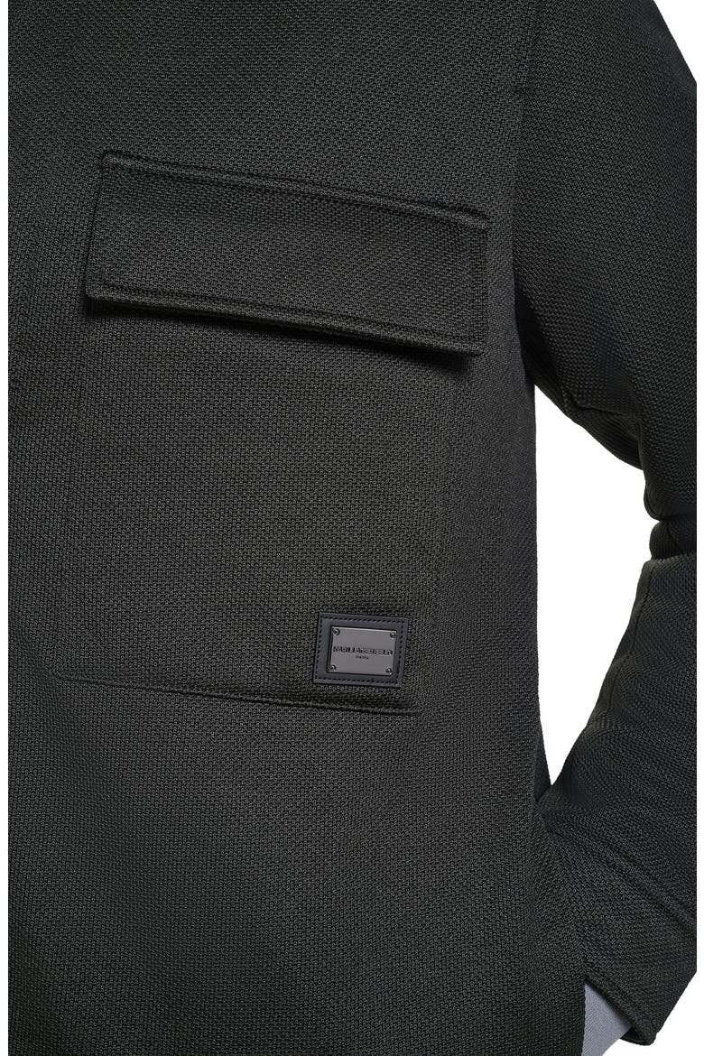 Twill Shirt Jacket, Alternate, color, BLACK
