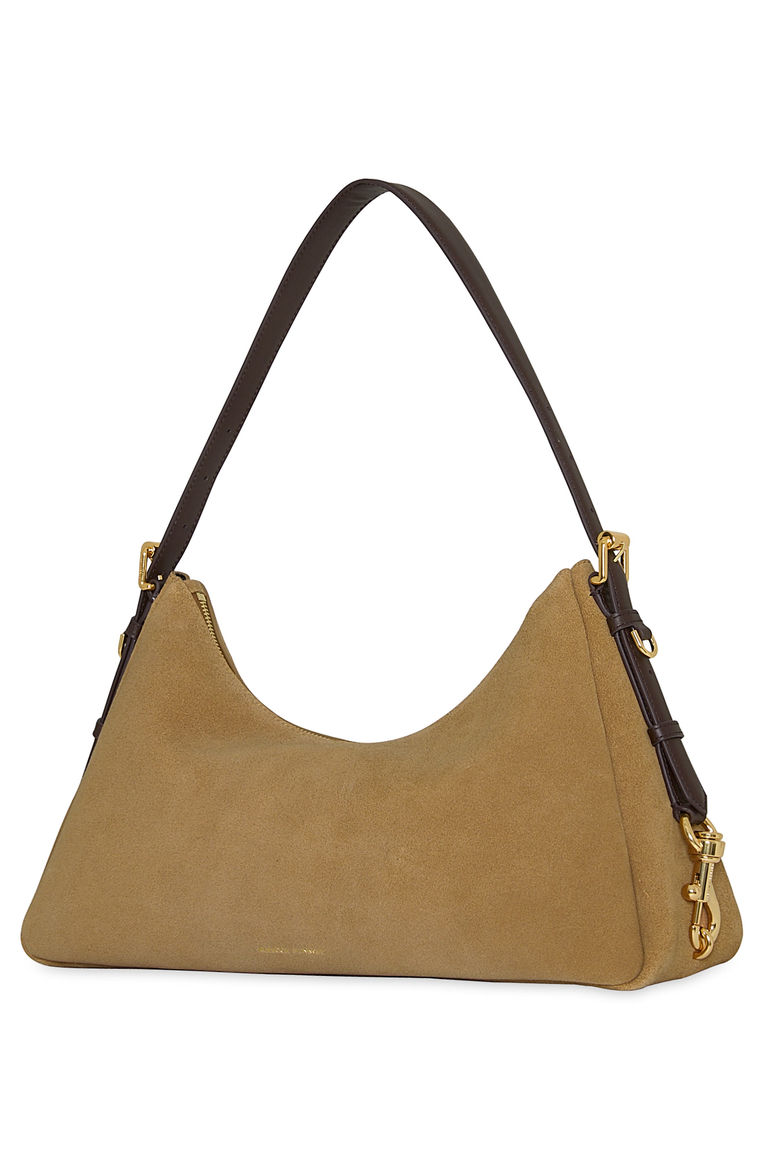 Mia Large Leather Shoulder Bag, Alternate, color, CHEST/ FOND