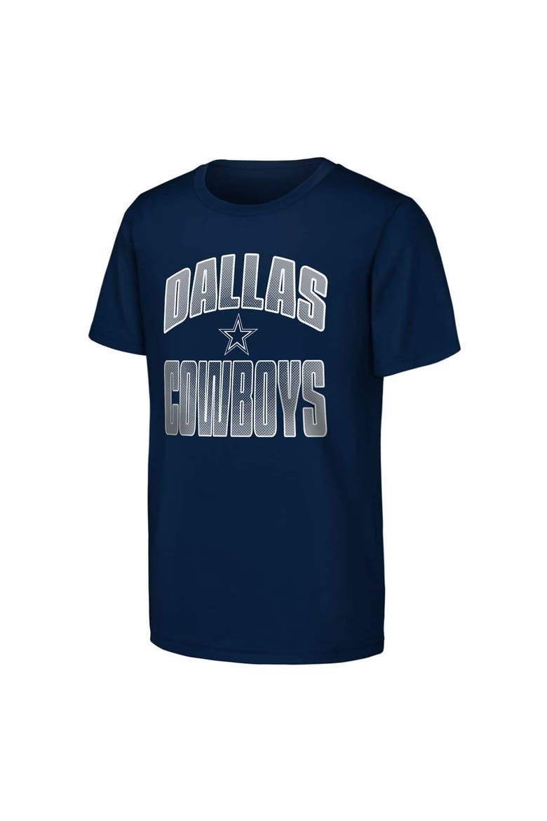 Youth Outerstuff  Navy Dallas Cowboys Never Quit 2-Pack T-Shirt Set, Alternate, color, Navy