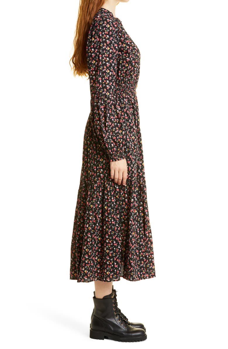 byTiMo Floral Print Long Sleeve Dress, Alternate, color, 
