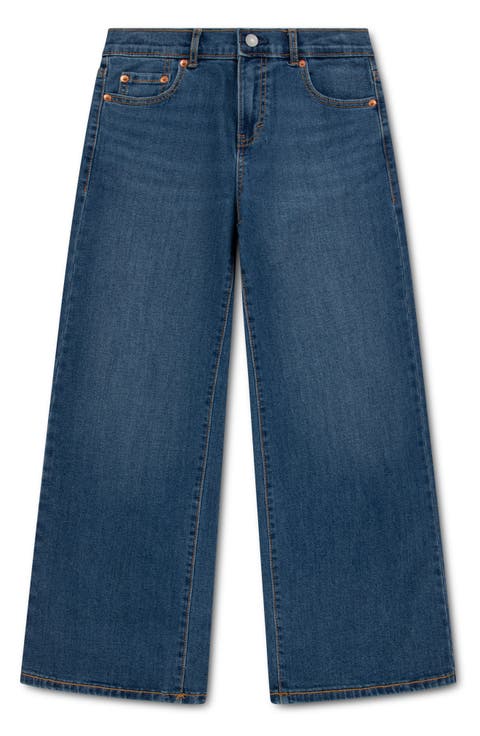 Kids' High Waist Baggy Jeans