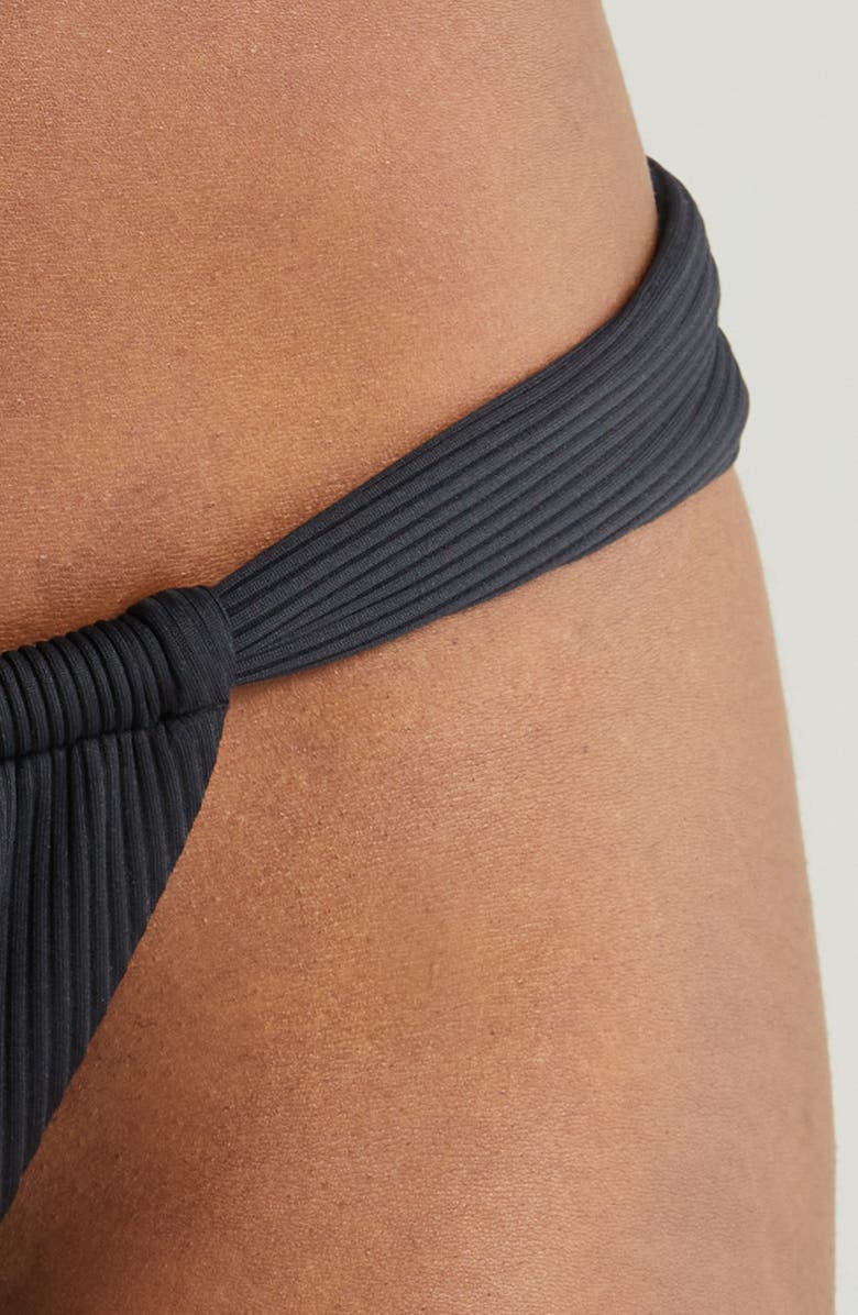 MONTCE Sandra Rib Bikini Bottoms, Alternate, color, Black Rib