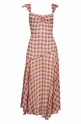 Zea Plaid Sleeveless Maxi Dress