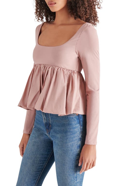 Steve Madden Avielle Bubble Hem Top In Pink