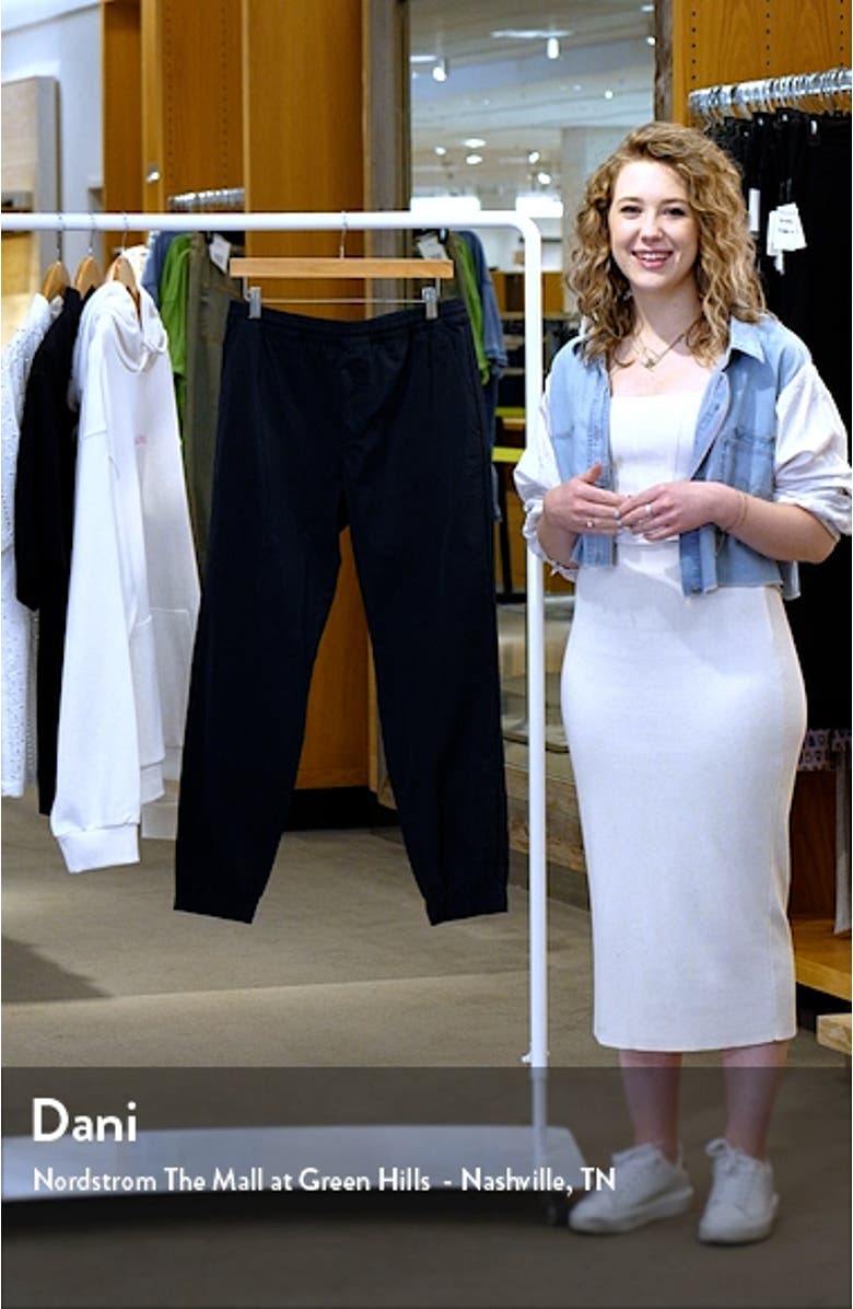 Stretch Cotton Blend Joggers, sales video thumbnail